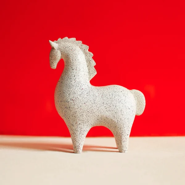 Snub Horse Sculpture 18 cm high