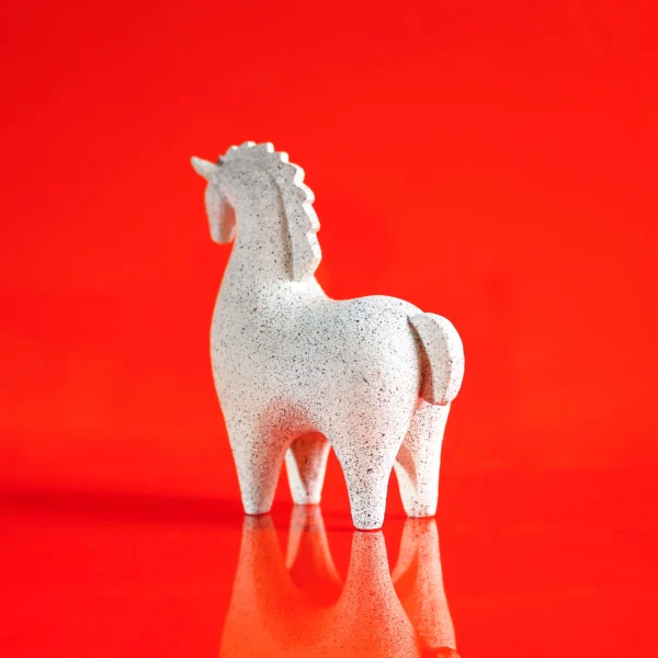 Snub Horse Sculpture Decorative Accent 23 cm high - Image 4