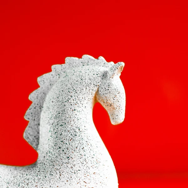 Snub Horse Sculpture Decorative Accent 23 cm high - Image 5
