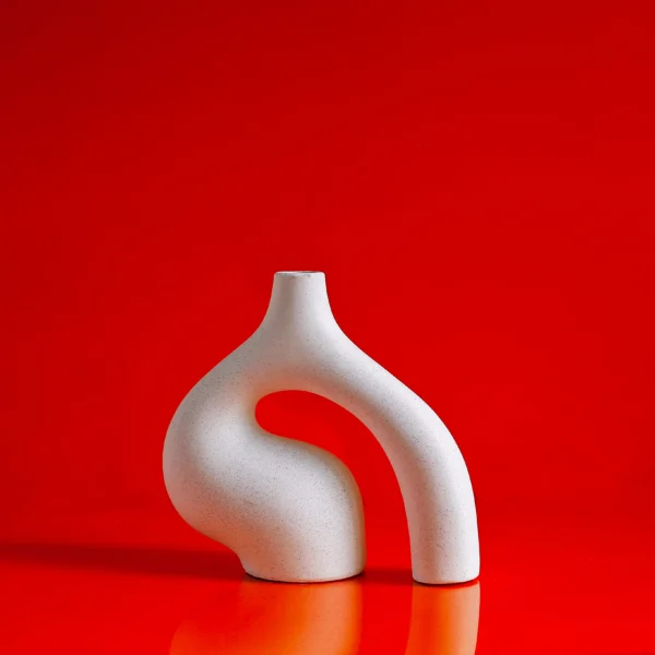 Bloom Ceramic Curve Vases 26x25 cm high - Image 3
