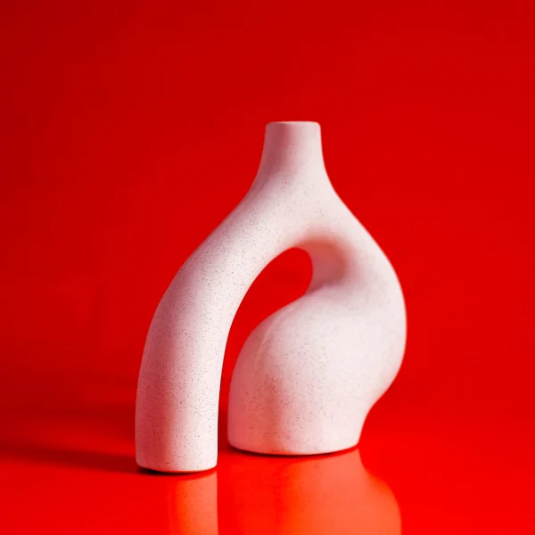 Bloom Ceramic Curve Vases 26x25 cm high - Image 2