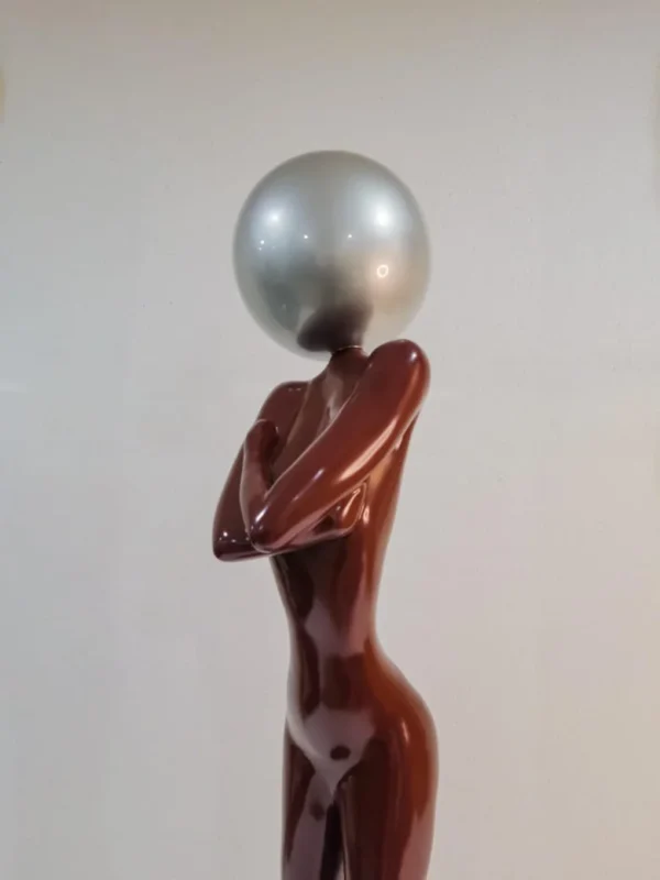 Figurative Sculpture-Silent Gaze – 4ft High