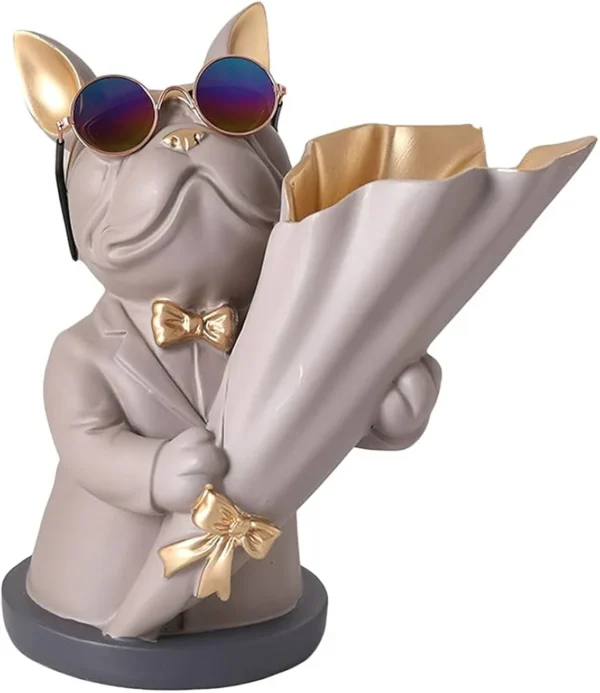 Stylized Dog Vase – 8.5 in high Accent - Image 2